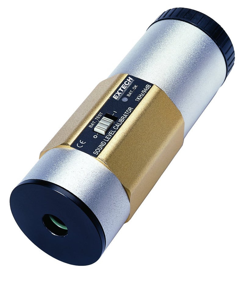 Extech 407744 معاير مستوى الصوت 94 ديسيبل - موجة جيبية 1 كيلوهرتز لميكروفونات 0.5" و 1"، بدقة ±0.5 ديسيبل، هيكل من الألمنيوم المتين، مؤشر LED لاختبار البطارية، معتمد IEC 60942 - Image 5
