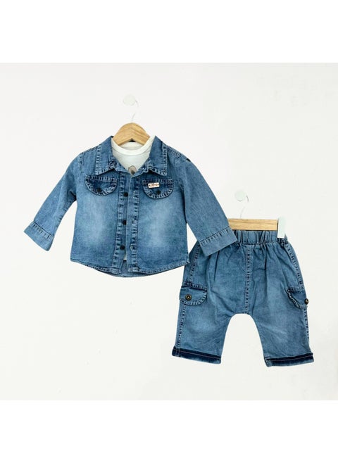 Baby Fou Shirted Men's Denim Set