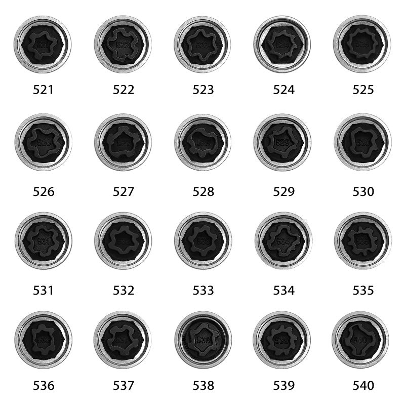 Anti-theft Screw Socket Wrench Silver Premium Rustproof Security Master Locking Wheel Nut Key - All-in-One Plastic Case Car Screw Socket Wrench for Volkswagen Vehicle Owners - Image 4
