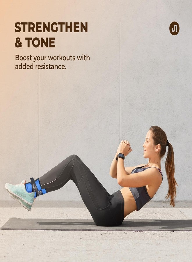 Bodyband Ankle Weights 0.5 kg Pair Wrist Weights Strap For Gym Ankle Weight Cuff Leg Weight For Men & Women For Legs Training, Workout Unisex WeightCuffs for Gym Resistance 1/2kg x 1 Pair - Image 2