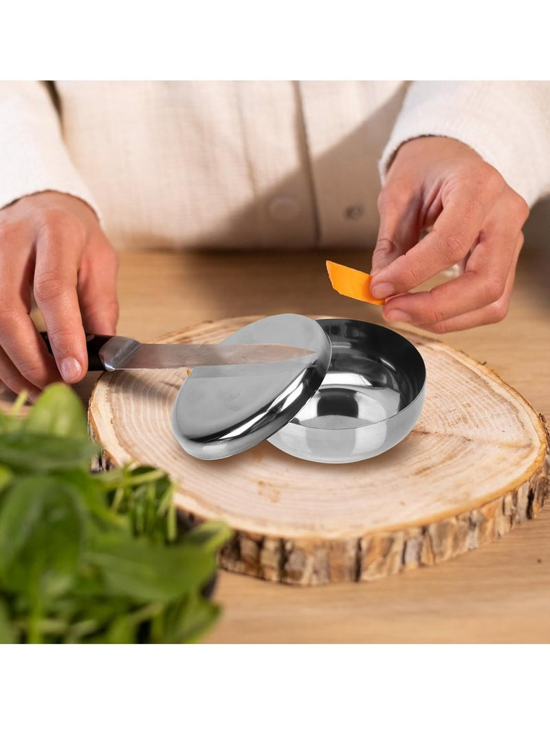 أوزيغالور 2 مجموعة صحن صغير مع مغطاة مصنوعة من الفولاذ المقاوم للصدأ، قدر الأرز، قدر الحساء، قدر المأكولات للمطبخ والمطاعم - Image 5