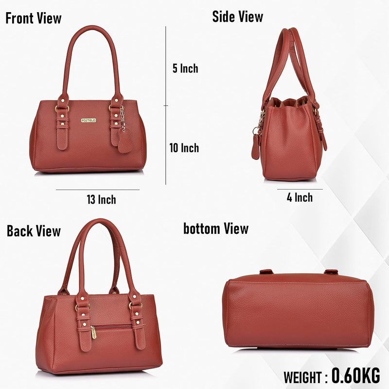 Fostelo Women's Riverside Satchel Tote Handbag for Women | Ladies Purse | Stylish Shoulder Bag | Gift For Women - Image 3