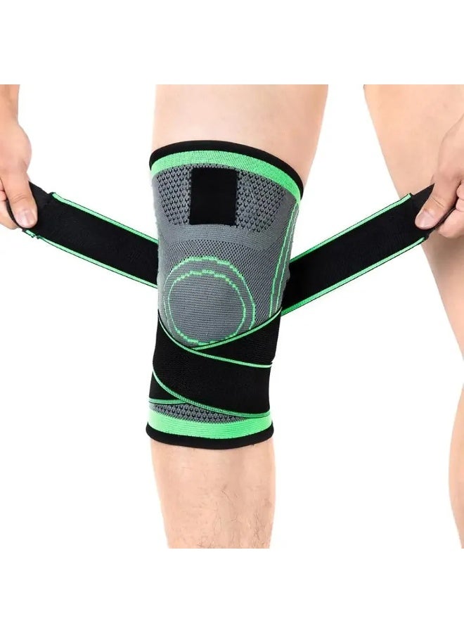SBK Adjustable Knee Support Brace with Velcro Straps – Sports Knee Compression Support - Image 5