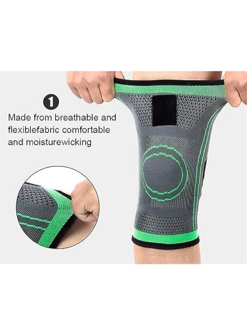 SBK Adjustable Knee Support Brace with Velcro Straps – Sports Knee Compression Support - Image 4