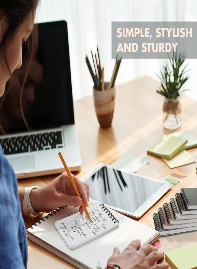 ZICOTO Aesthetic Pocket Notebooks Set Of 8 - Small 3x5 Spiral Notepads With Lined Pages - The Perfect Little Mini Note Pads to Stay Organized and Boost Productivity at Work or School - Image 5