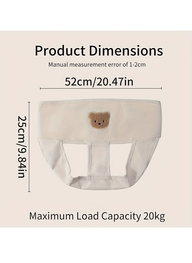 Generic Baby Portable High Chair Harness Seat for Toddler Feeding Safety Cloth Harness with Straps Belt 54cm (Khaki)  - Image 5