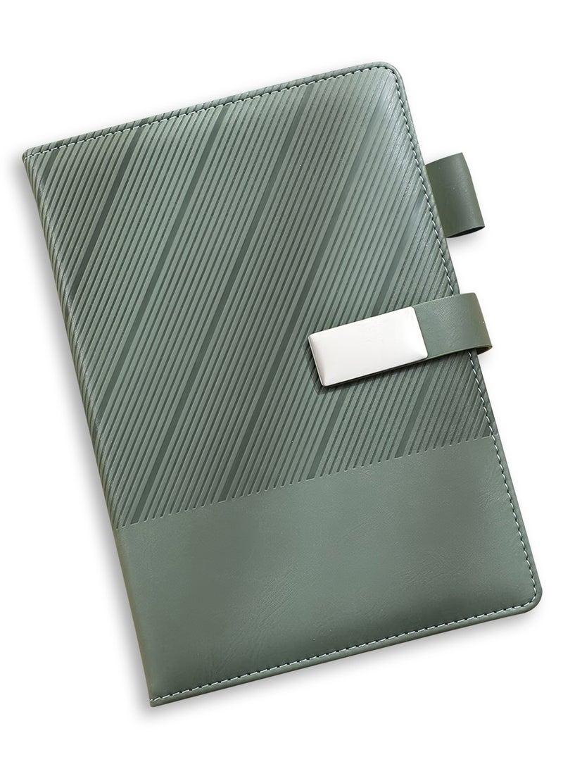  إيسو دفتر EYSOO مقاس A5 مسطر بغلاف صلب - 240 صفحة من ورق 80 غرام - دفتر مسطر للمكتب والمنزل والأعمال التجارية والمدرسة للكتابة وتدوين الملاحظات (أخضر ) - Image 1