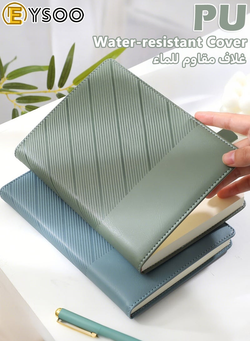  إيسو دفتر EYSOO مقاس A5 مسطر بغلاف صلب - 240 صفحة من ورق 80 غرام - دفتر مسطر للمكتب والمنزل والأعمال التجارية والمدرسة للكتابة وتدوين الملاحظات (أخضر ) - Image 3