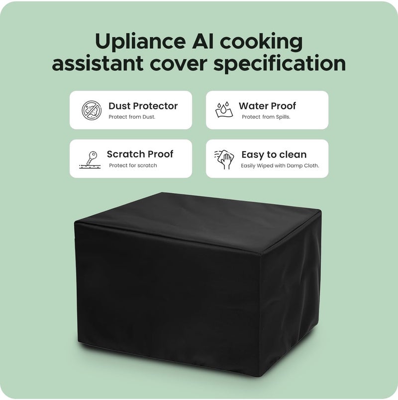 Encasify Upliance AI Cooking Assistant Cover | Dust and Waterproof Washable suitble for Upliance AI Cooking Assistant | Nylon Material | Black - Image 4