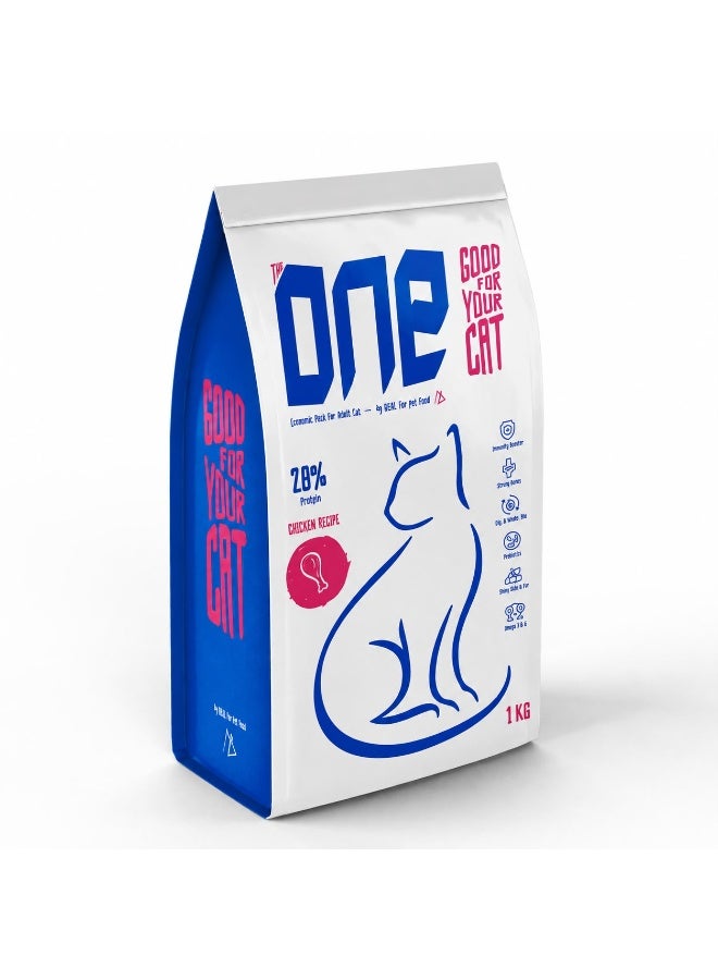 Cat Food, Chicken Recipe, 28% Protein, 1 kg