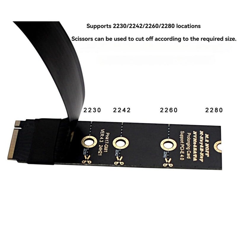 M2 NVMe PCIE 4 0 Oculink SFF 8611 8612 Female Adapter Cable For External GPU Laptop - Image 4