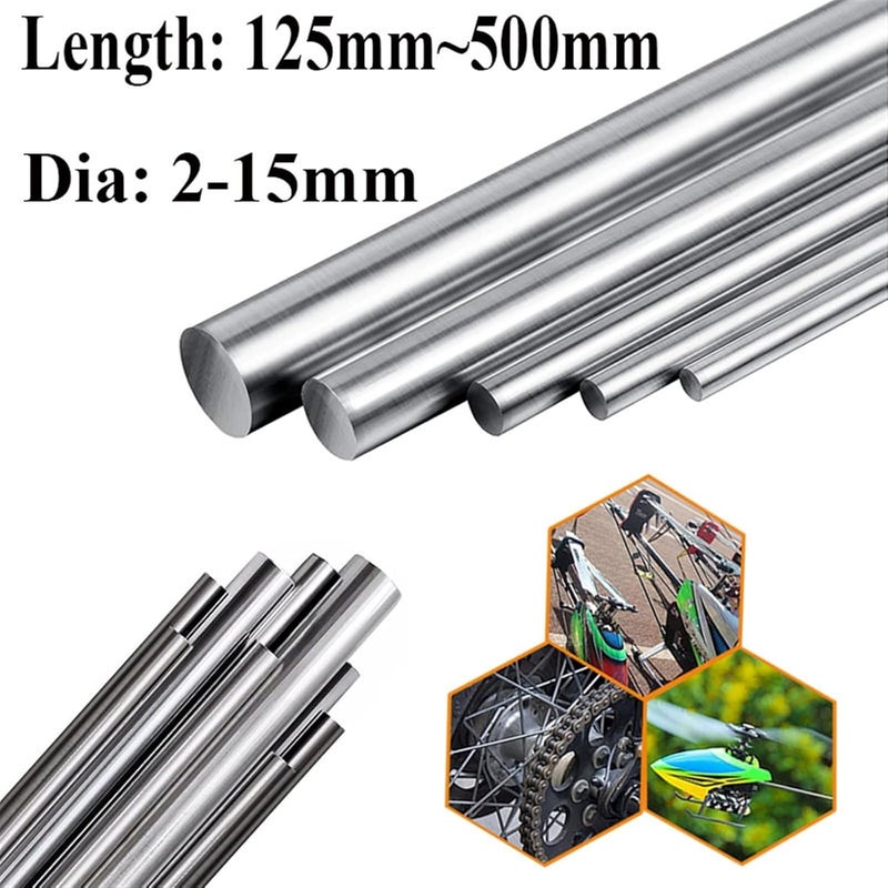 304 Stainless Steel Solid Shaft Round Rod 2mm Diameter 125mm Length 5 Pcs - Image 3