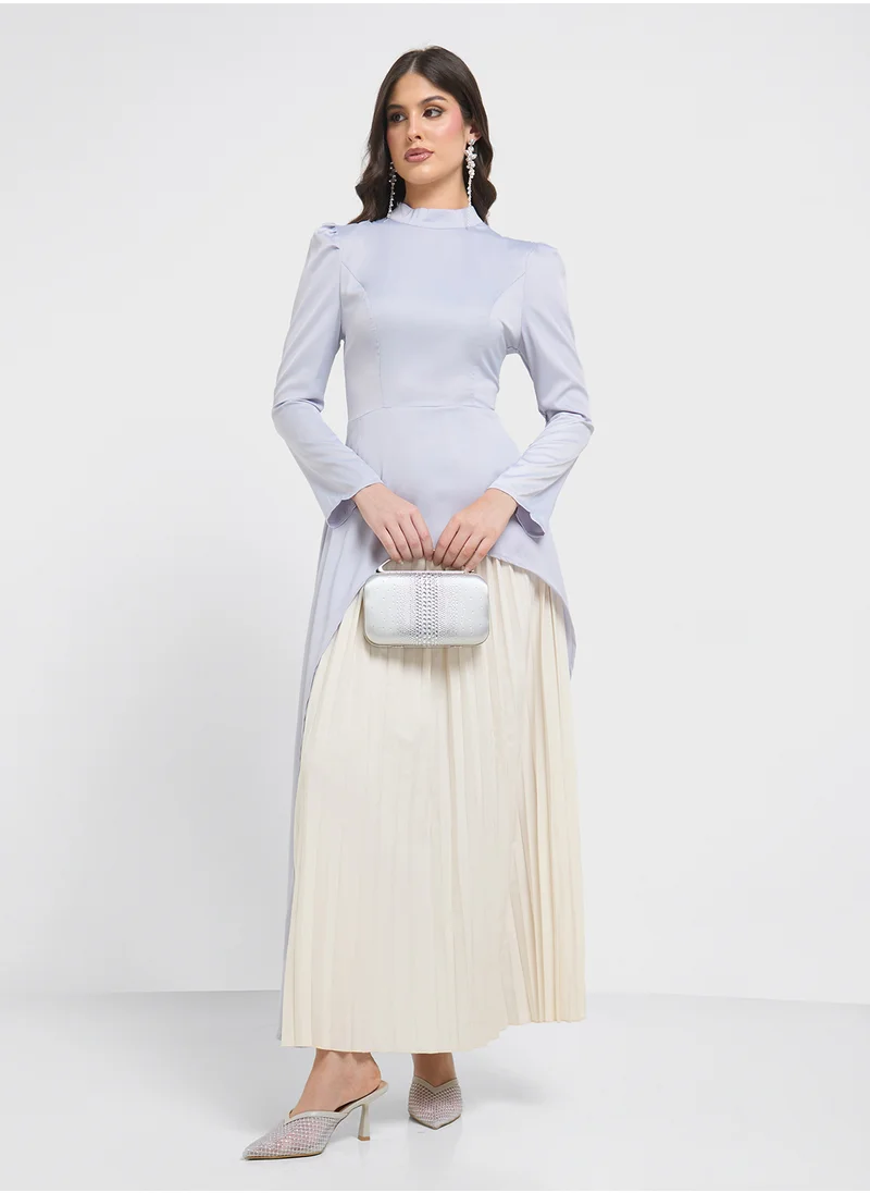 Khizana Dress With Pleats
