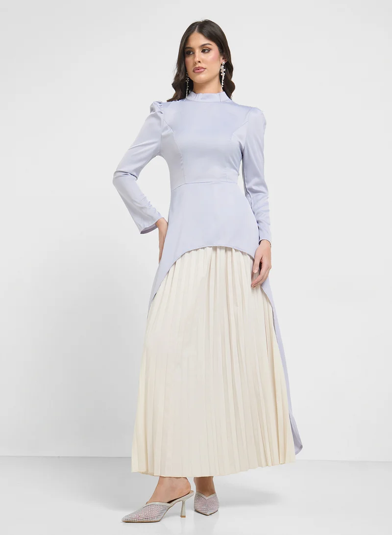 Khizana Dress With Pleats