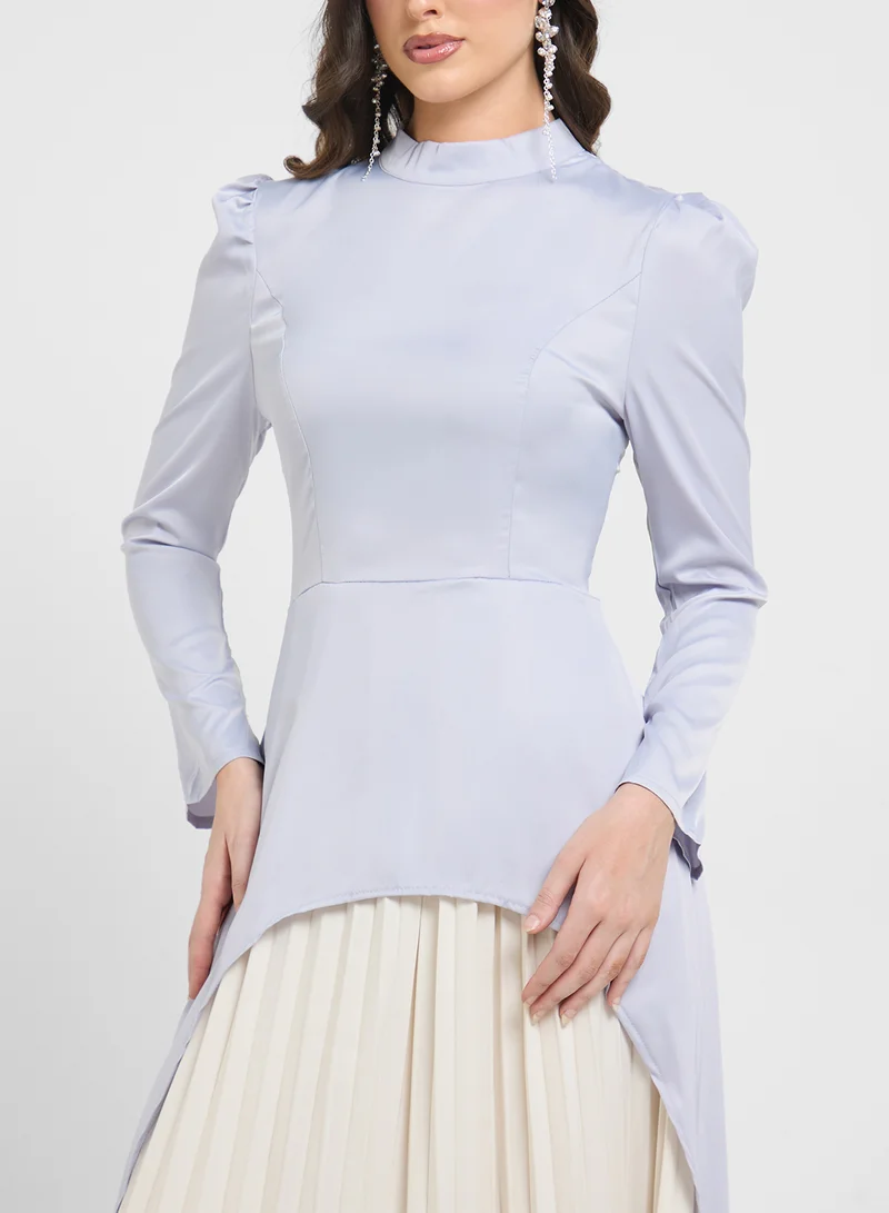Khizana Dress With Pleats