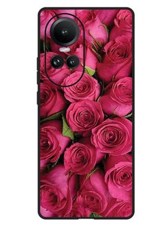 Theodor Protective Case Anti Scratch Shock Proof Bumper Cover For Oppo Reno 10/10 Pro Pink Roses  - Image 1