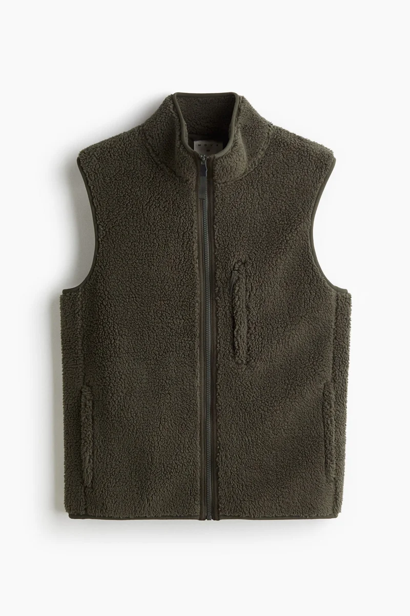 H&M Regular Fit Teddy sports gilet