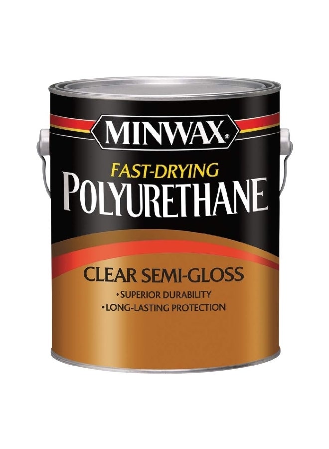 Minwax Superior Durability Fast-Drying Polyurethane Clear Semi-Gloss 1 Gal 71029000 - Image 1