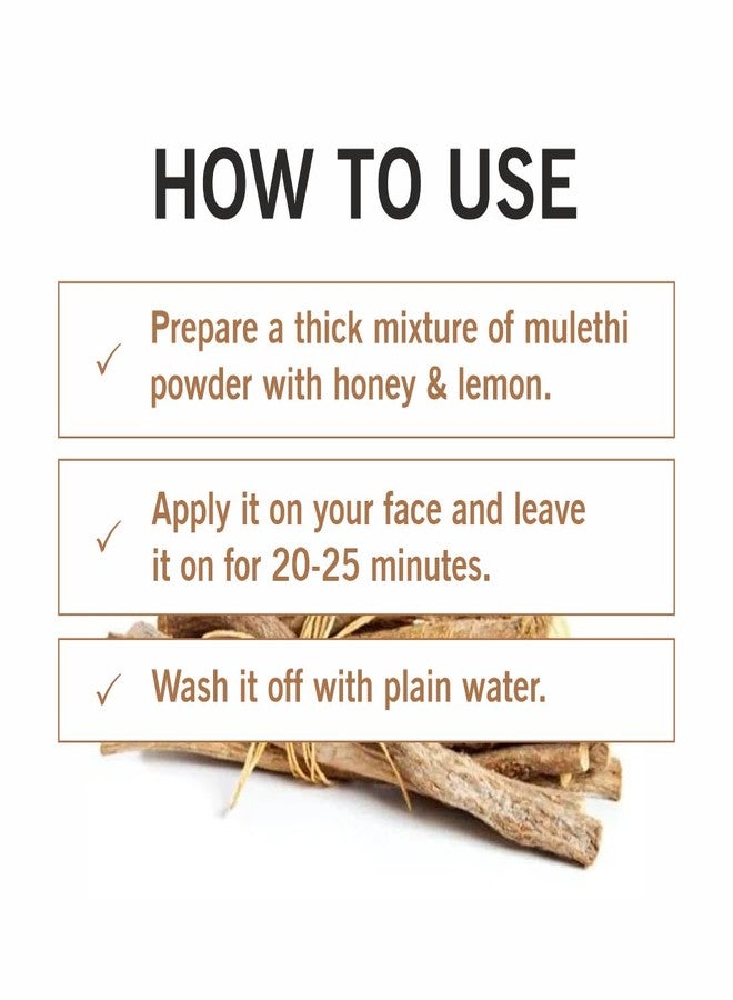 TQS 100% Natural & Organic Mulethi Powder for Skin Brightening, 100g - Image 5