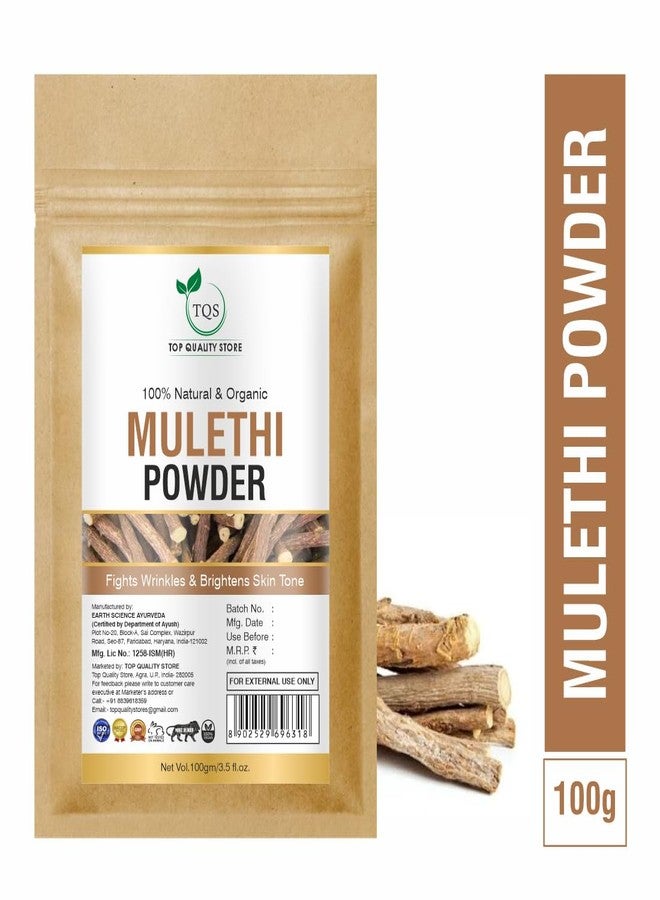 TQS 100% Natural & Organic Mulethi Powder for Skin Brightening, 100g - Image 3