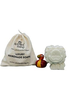 Ancient Living Handcrafted Designer Lion Soap For Kids Set Of 3 Soaps 100 Gm Each  - Image 3
