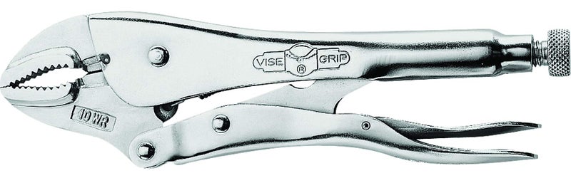 IRWIN VISE-GRIP Original Locking Pliers with Wire Cutter, Curved Jaw, 10-Inch (502L3), silver - Image 1