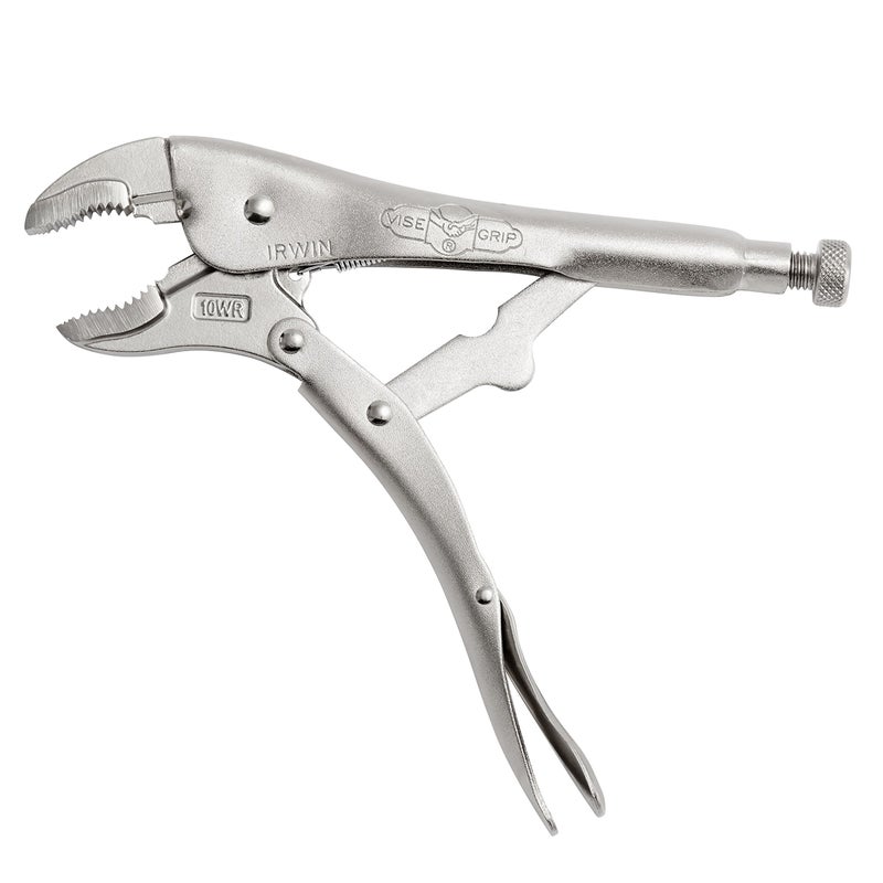 IRWIN VISE-GRIP Original Locking Pliers with Wire Cutter, Curved Jaw, 10-Inch (502L3), silver - Image 2