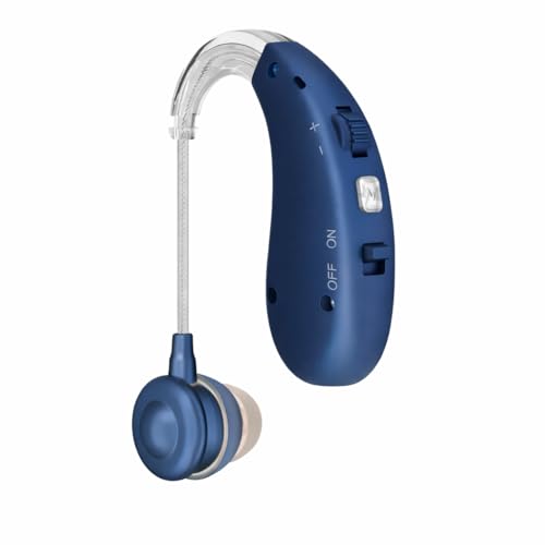 Aika Hearing Aid Machine for Ear Old Age | Rechargeable Hearing Aid for Elderly with Volume Control | Active Noise Control | 3 Noise Reduction Mode | Free Dry Kit | 1 Year Warranty (Beige, For Single Ear) - Image 1