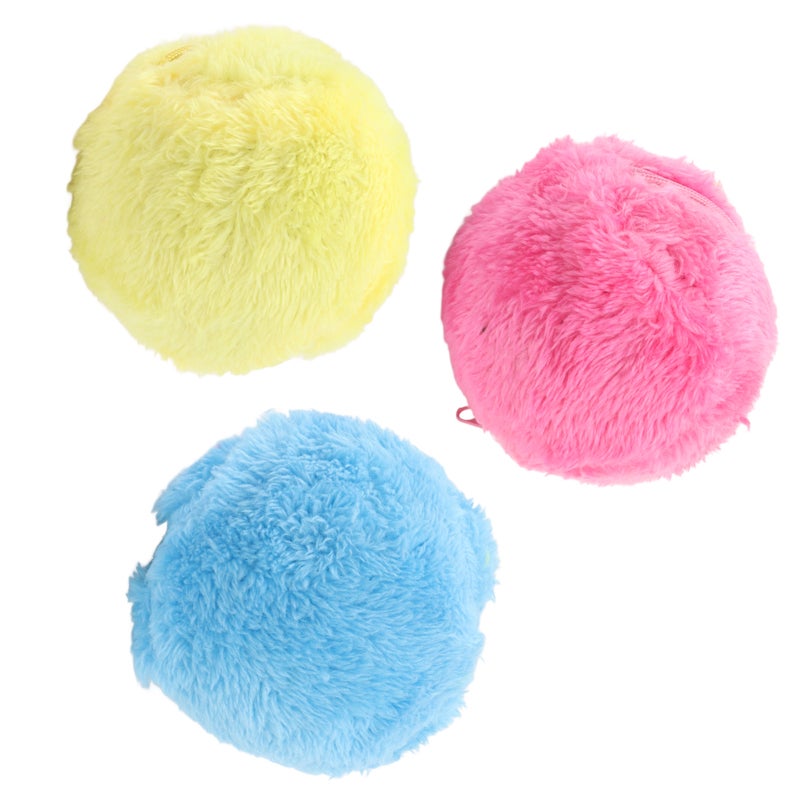 Automatic Rolling Ball: Electric Roller Ball With Plush Cover, Stable Floor Adhesion - Dust Absorbing Floor Cleaning Toy for Small Medium Pets, Interactive Play - Image 5