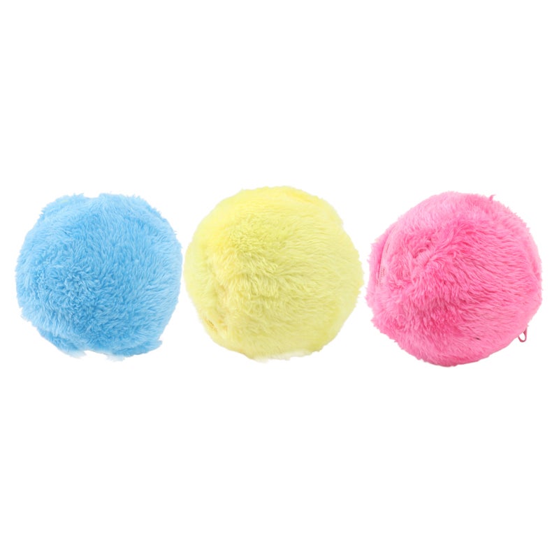 Automatic Rolling Ball: Electric Roller Ball With Plush Cover, Stable Floor Adhesion - Dust Absorbing Floor Cleaning Toy for Small Medium Pets, Interactive Play - Image 4