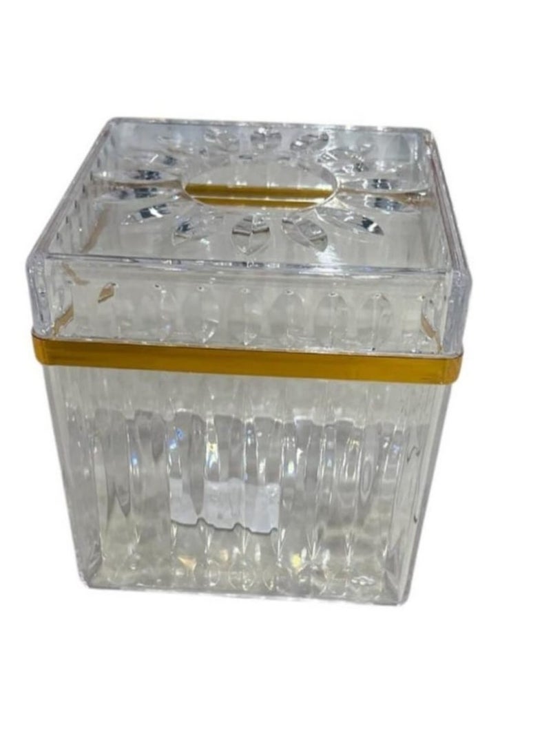 Square acrylic tissue box - Image 3