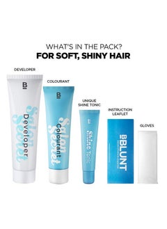 BBLUNT Salon Secret High Shine Crème Hair Colour 100g Chocolate Dark Brown 3 Pack Of 1 With Shine Tonic 8ml  - Image 2