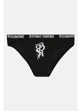 JOHN RICHMOND Women Brand Logo Pull On Panty, Black  - Image 2