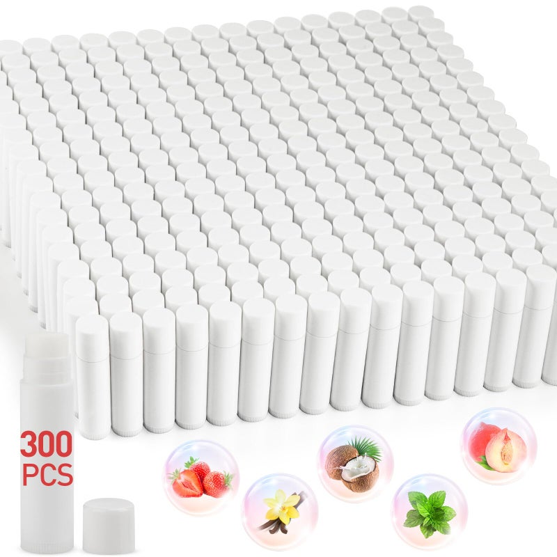 DMSKY Lip Balm Bulk Unlabeled 300 Pack Custom Chapstick Bulk Natural Ingredients Vitamin E Shea Butter Gift For Baby Shower  Wedding Favors