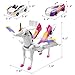Intoypad Unicorn Collision Transforming Cars Toy for Girls Boys 2 Magnetic Cars Transform into Magical Unicorn Collision Transforming Robot Cars Toy Deformation Christmas Birthday Gifts for Kids Pink - Image 4