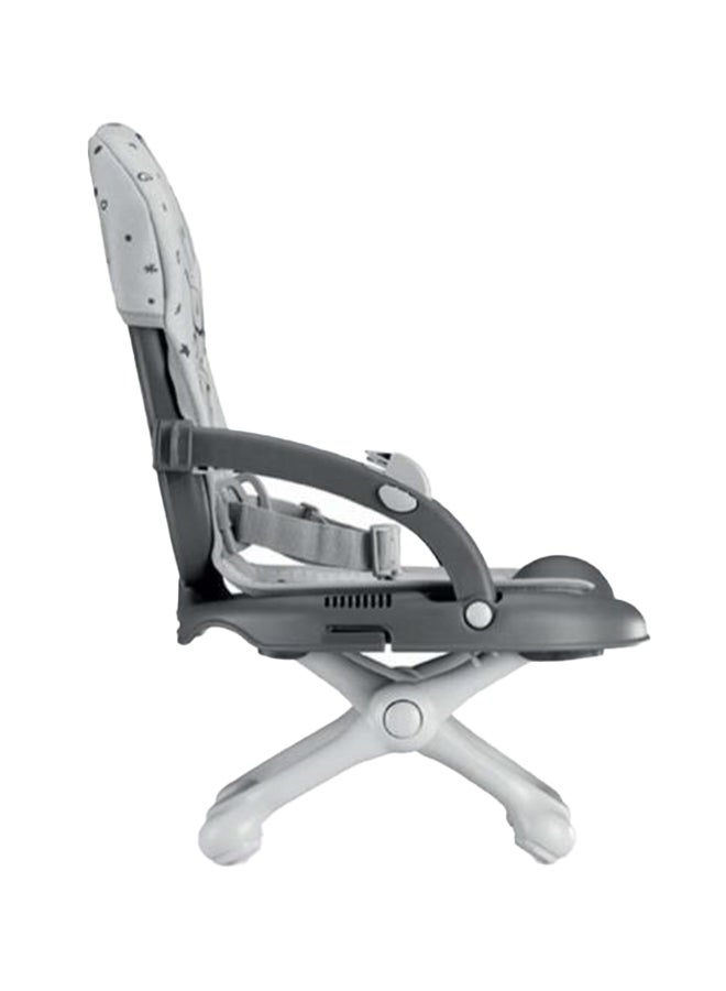 Cam - كرسي تغذية الأطفال Smarty Booster، مقعد للوجبات الخفيفة، Smart Pop، محمول، مقعد معزز مع صينية لتناول الطعام، خفيف الوزن، قابل للطي، السفر، التخييم - رمادي - Image 3