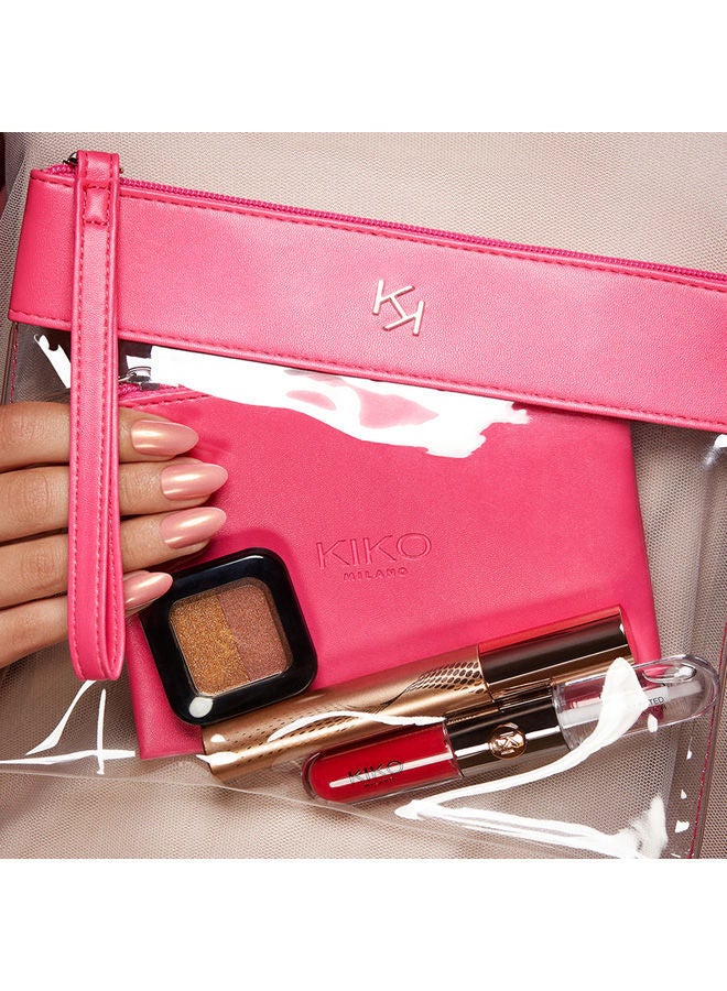 كيكو ميلانو حقيبة تجميل شفافة مع جيب داخلي 02 - Image 3