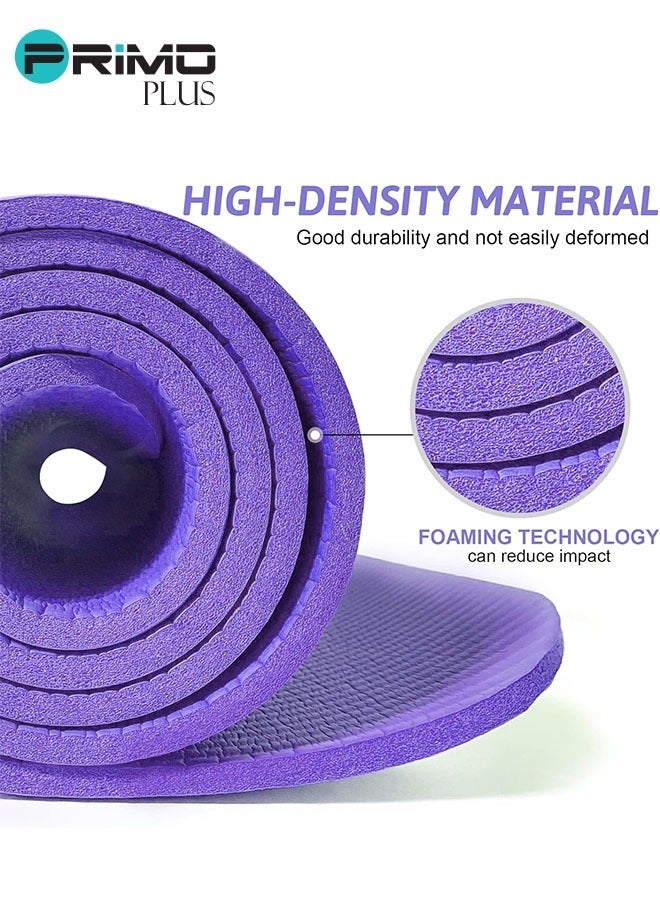 PRIMO PLUS Purple Anti-Tear Exercise Mat With Carrying Strap - Image 4