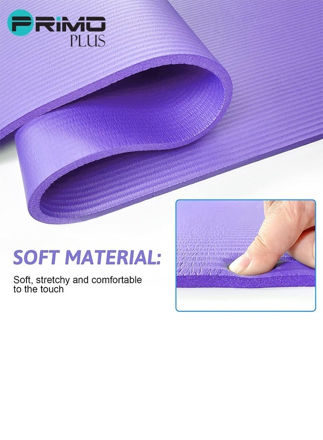 PRIMO PLUS Purple Anti-Tear Exercise Mat With Carrying Strap - Image 5
