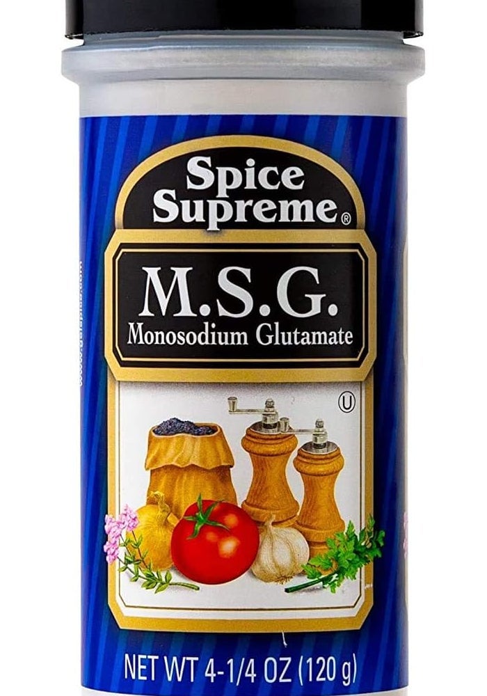 Spice Supreme M.S.G. Monosodium Glutamate, 4.25 oz Plastic Shaker - Image 1