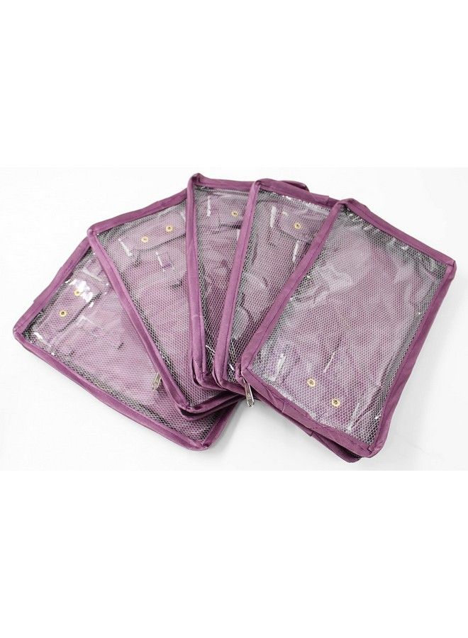 Luces Combo Satin Makeup Pouches Vanity Jewellery Traveling Organizer Storage Box Cosmetic Carry It Along Anywhere Easily For Women Purple - Image 5