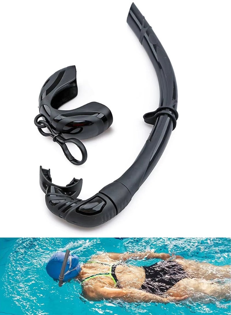 HAIZID Professional Snorkeling Gear - Foldable Roll-Up Silicone Snorkel Tube with Storage Case - Breathing Mouthpiece for Diving, Snorkeling, Swimming - Image 1