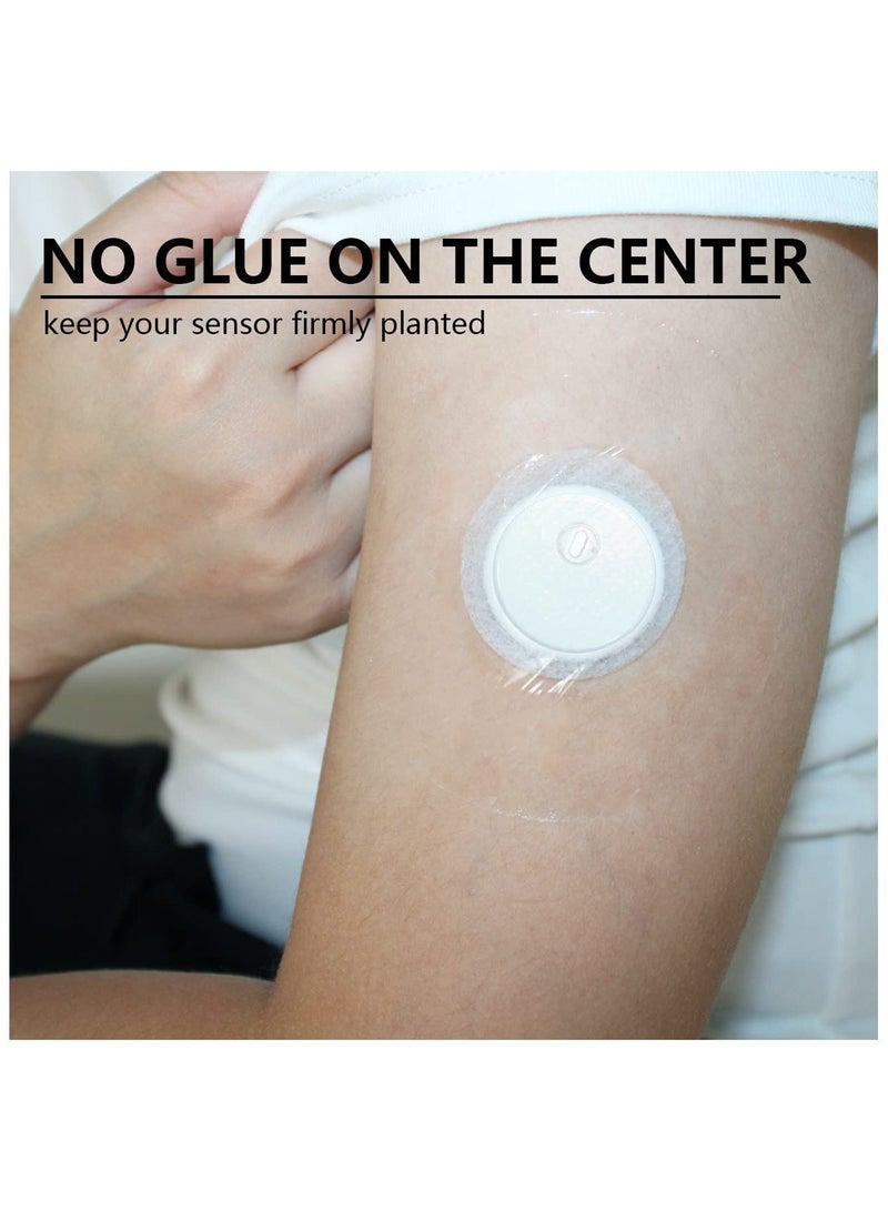 بونيتو 30 قطعة لاصقة مقاومة للماء من النوع الحر، أغطية مستشعرات من النوع الحر أو شريط رياضي للسباحة من Libre مناسبة لـ Libre – Enlite – Guardian بدون غراء في الوسط مقاومة للماء وقوية للبقاء لفترة طويلة (15 قطعة زرقاء و 15 قطعة خضراء) - Image 4