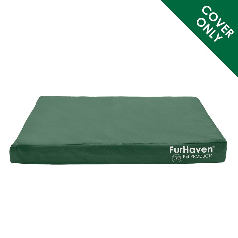 Furhaven Replacement Dog Bed Cover Water-Resistant Indoor/Outdoor Logo Print Oxford Polycanvas Mattress, Washable - Forest, Jumbo Plus (XX-Large) - Image 2
