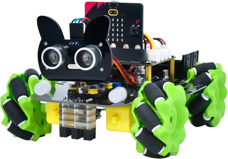 Keyestudio مجموعة روبوت السيارة الذكية 4WD من KEYESTUDIO مع Microbit V2 لبرمجة Makecode و Python - Image 1