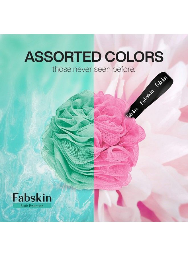Fabskin لوف استحمام دائري فاخر للرجال والنساء (عبوة ثنائية من 2) (أكوا ووردي) - Image 4