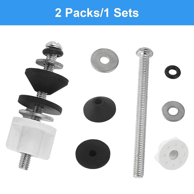 QDOCURO 2PCS 3.74 Inches Universal Toilet Seat Bolts Kit Compatible with TOTO/Kohler/Glacier Bay/American Standard,Stainless Steel Toilet Seat Screws Replacement, Easy to Install - Image 5