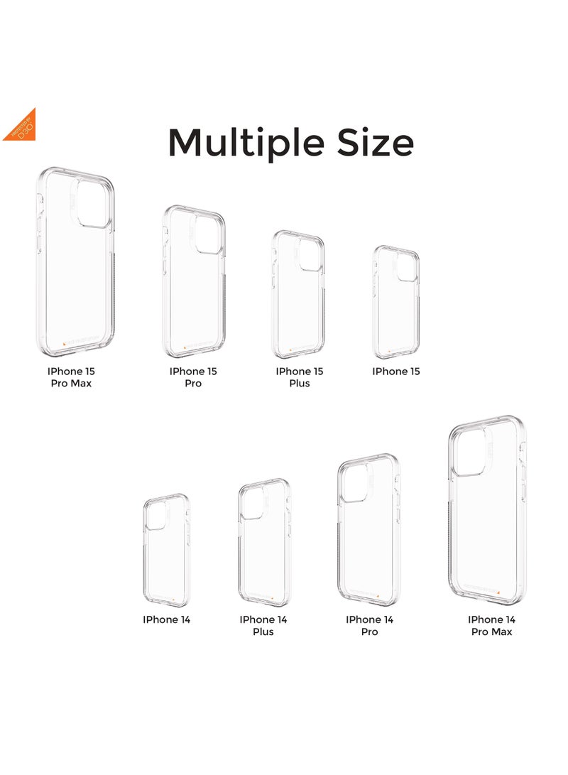 Gear4 Gear4 Crystal Palace Cover with Advanced Shock Protection from D3O Compatible with iPhone 15 – Clear  - Image 4