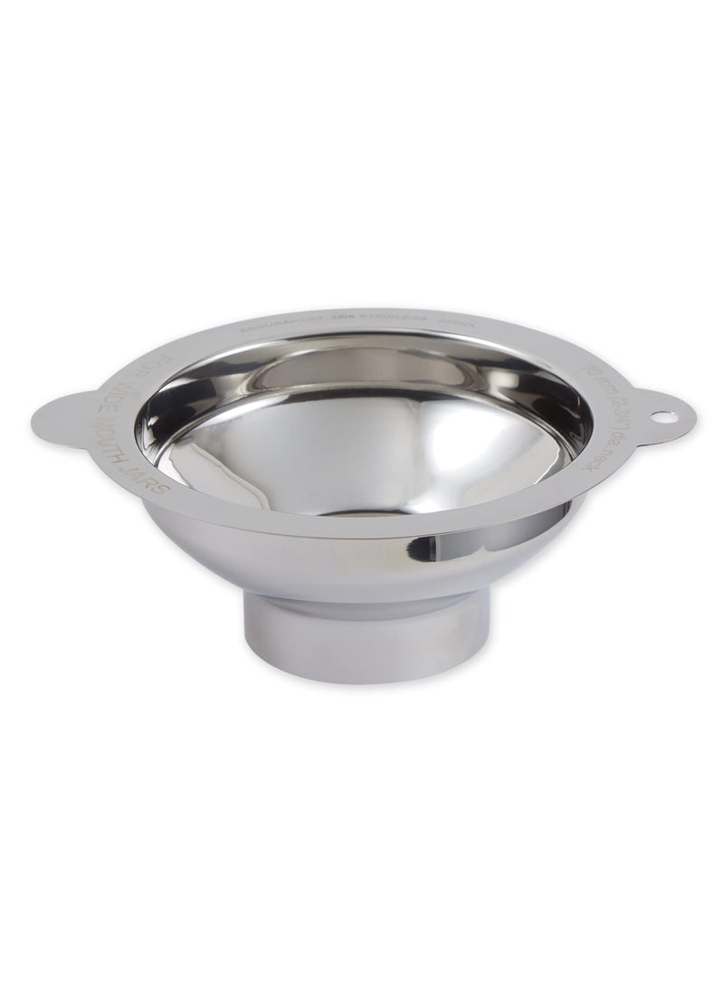 RSVP International RSVP International Endurance Canning Collection NonReactive 188 Stainless Steel Dishwasher Safe Funnel Wide Mouth 234 