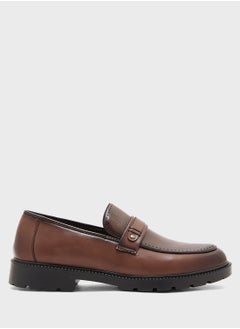 Robert Wood Chunky Sole Formal Slip Ons  - Image 1